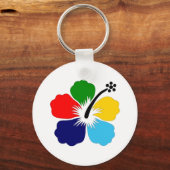 FarbBlume Design1 Keychain Schlüsselanhänger (Vorderseite)
