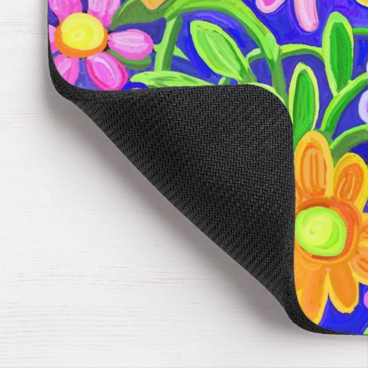 Farbblumen-Design Mousepad (Ecke)