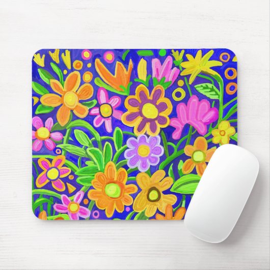 Farbblumen-Design Mousepad (Mit Mouse)