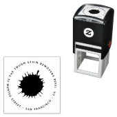 Farbblutstachellockenplash - Rücksendeadresse Permastempel (Beispiel)