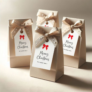 Farbbogen   Chic Coquette Frohe Weihnachten Geschenkanhänger
