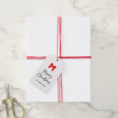 Farbbogen | Chic Coquette Frohe Weihnachten Geschenkanhänger (Mit Garn)