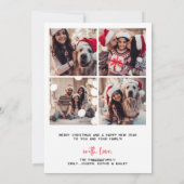 Farbbogen | Happy Howlidays mit Pet Foto Feiertagskarte (Rückseite)