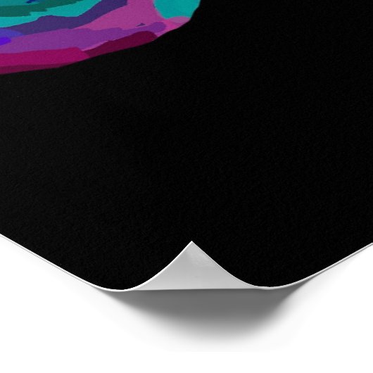 Farbbraunen-Poster Poster (Ecke)