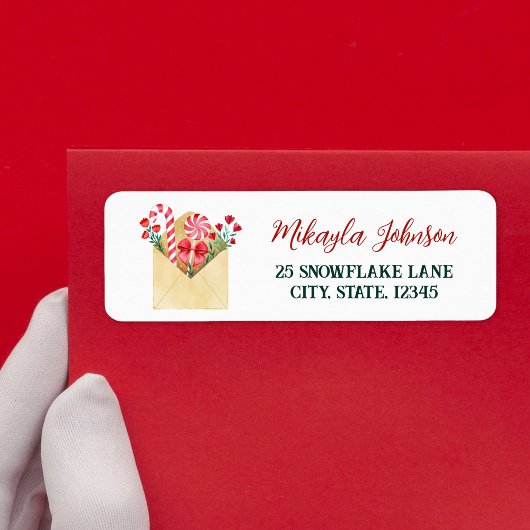 Farbbrief an die Santa Rücksendeadresse