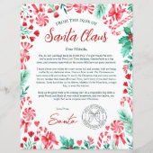 Farbbrief vom Weihnachtsmann für Kinder (Vorderseite)