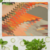 Farbbruch mit Zick- oder Welleneffekt Geschirrtuch (Gefaltet)