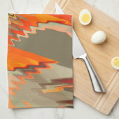 Farbbruch mit Zick- oder Welleneffekt Geschirrtuch (Viertel Falte)