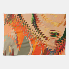 Farbbruch mit Zick- oder Welleneffekt Geschirrtuch