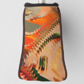 Farbbruch mit Zick- oder Welleneffekt Golf Headcover (Rotieren 90)