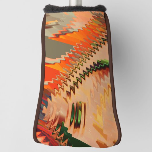 Farbbruch mit Zick- oder Welleneffekt Golf Headcover (Rotieren 90)