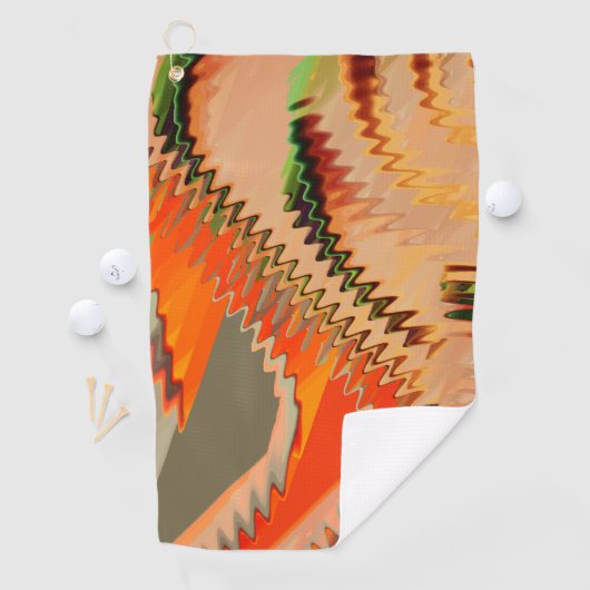 Farbbruch mit Zick- oder Welleneffekt Golfhandtuch (Insitu)