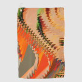 Farbbruch mit Zick- oder Welleneffekt Golfhandtuch (Vorderseite)