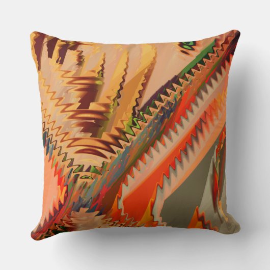 Farbbruch mit Zick- oder Welleneffekt Kissen (Rückseite)