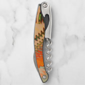 Farbbruch mit Zickzack oder Welleneffekt Kellnermesser (Rückseite)