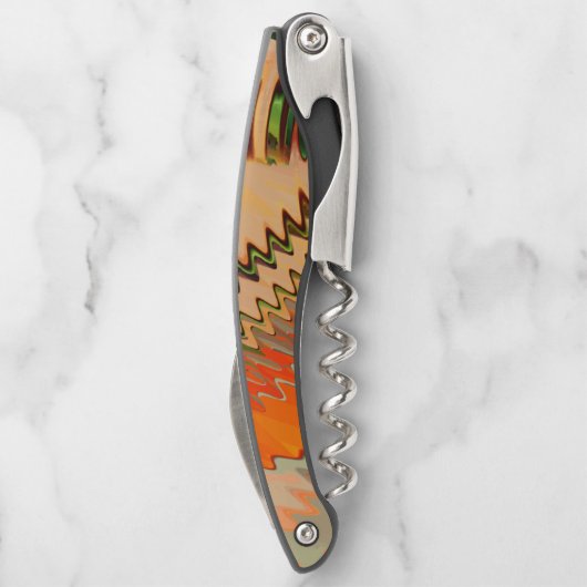 Farbbruch mit Zickzack oder Welleneffekt Kellnermesser (Rückseite)