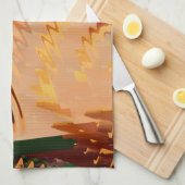 Farbbruch mit Zickzack oder Welleneffektküche bis Geschirrtuch (Viertel Falte)