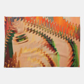 Farbbruch mit Zickzack oder Welleneffektküche bis Geschirrtuch (Horizontal)