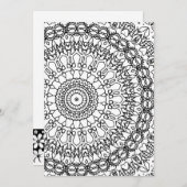 Farbbuch, Farbbuch Antistress Feiertagskarte (Vorne/Hinten)