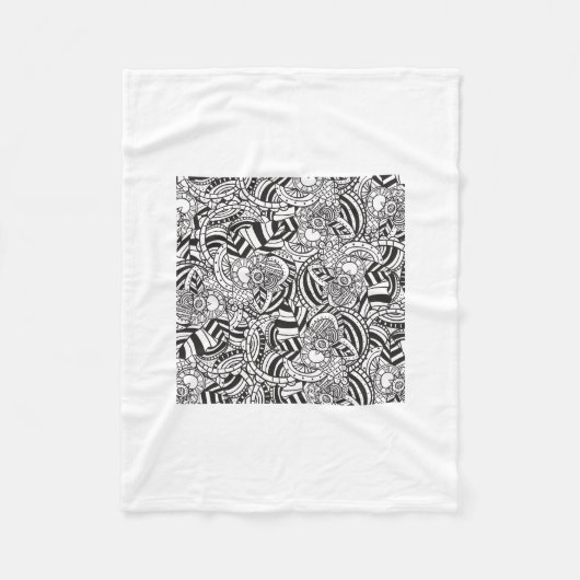 Farbbuch für Erwachsene Fleecedecke (Vorderseite)