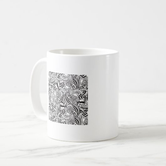 Farbbuch für Erwachsene Kaffeetasse (Vorderseite Links)