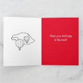 Farbbuch Geburtstagskarte Heißluftballons Karte (Innenseite)