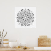 Farbbuch Mandala 1-63 Poster (Küche)