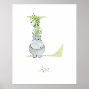 Farbbuchstabe L Poster