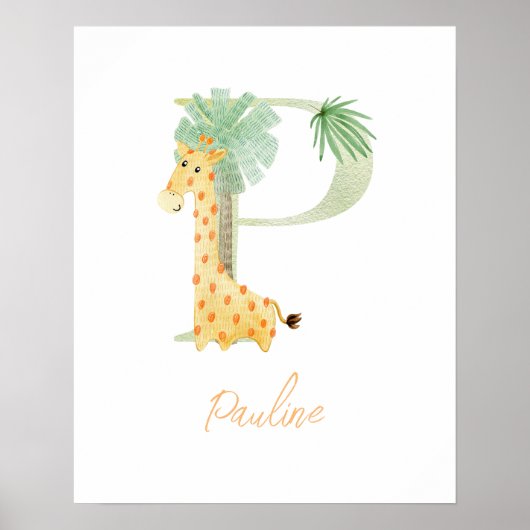 Farbbuchstabe P Poster (Vorne)