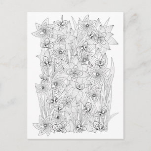 Farbbuchstil Postkarte