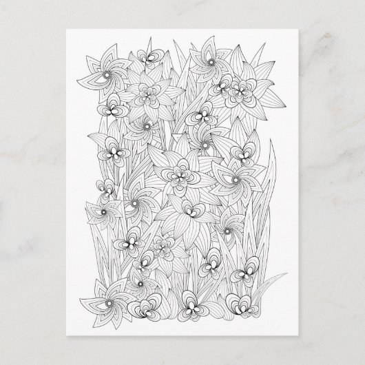 Farbbuchstil Postkarte (Vorderseite)