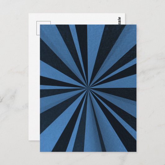 Farbburst - Blau Postkarte (Vorne/Hinten)