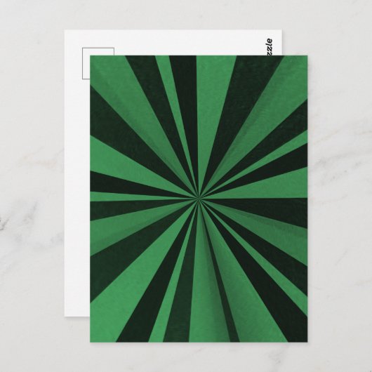 Farbburst - Grün Postkarte (Vorne/Hinten)