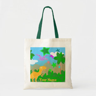 FarbCartoon-Dinosaurier-Dschungel-Tasche Tragetasche