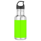 Farbchartreuse Edelstahlflasche (Vorderseite)