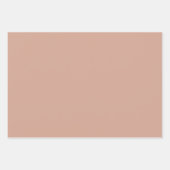 Farbcode D3A592 in fester Beige Geschenkpapier Set (Vorderseite)