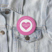 Farbcode für Hochzeitsskala Rosa Herz Button (Beispiel)