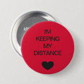 Farbcode rot für soziale Distanzierbarkeit Button (Vorne & Hinten)