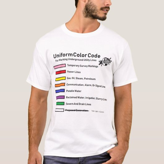 Farbcode - Tränengas (Witz) T-Shirt (Vorderseite)