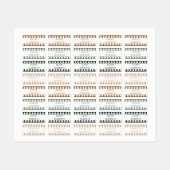 Farbcodierte Bezeichnung für den Filmstreifen-Wald Etiketten (Blatt)