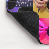 Farbcollage-Gitarre Mauspad (Ecke)