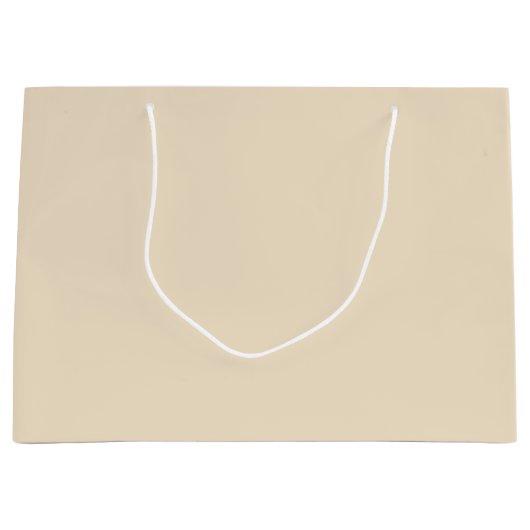 Farbcreme, hellbeige große geschenktüte (Vorderseite)