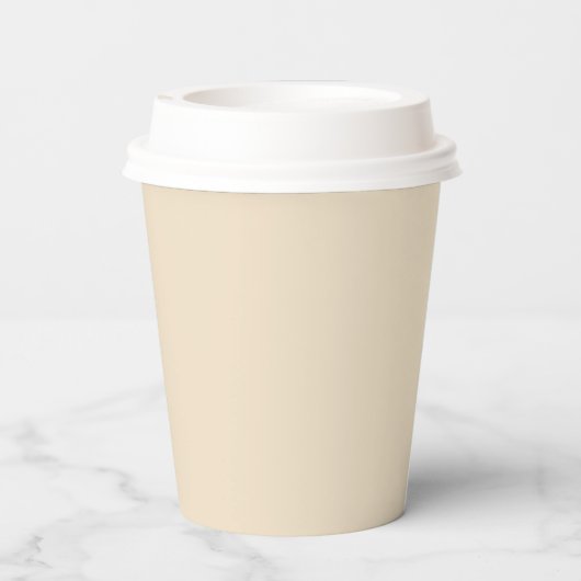 Farbcreme, hellbeige pappbecher (Rückseite)