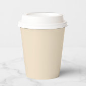 Farbcreme, hellbeige pappbecher (Vorderseite)