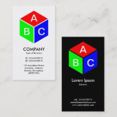 FarbCube - Initialen Visitenkarte (Vorne/Hinten)