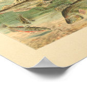 Farbdarstellung der Teichfische Poster (Ecke)