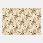 Farbdarstellung für Libellen Geschenkpapier Set (Vorderseite 2)