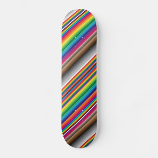 Farbdiagonale kariert skateboard (Vorderseite)
