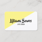 Farbdiagonaler Personalisierter Block Visitenkarte (Vorderseite)