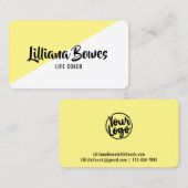 Farbdiagonaler Personalisierter Block Visitenkarte (Vorne/Hinten)